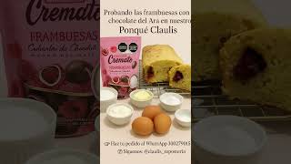 Ponque con Frambuesas