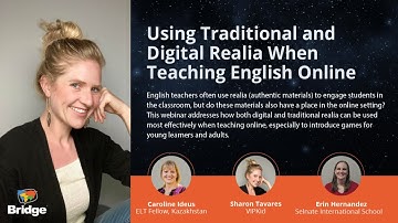 What are realia for teaching English language classes?
