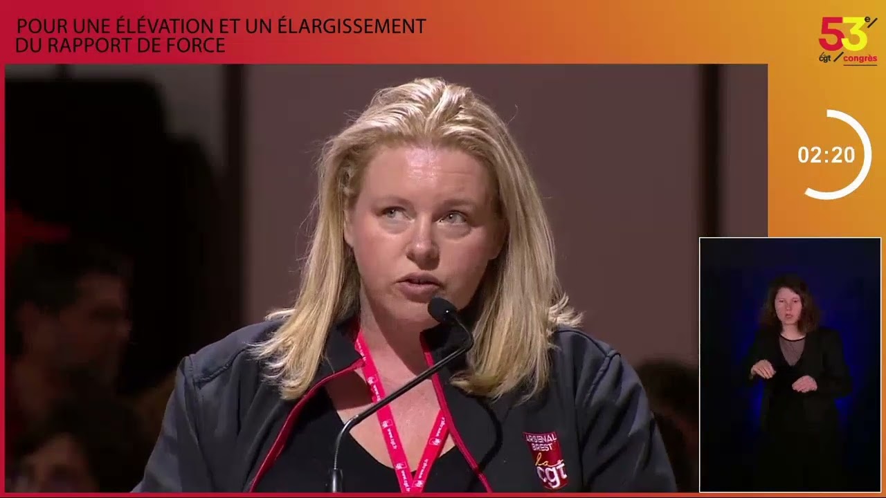 53 congrès de la CGT - Intervention de la FNTE - Fédération Nationale des Travailleurs de l'Etat