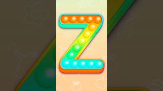 Letter Z #alphabet #popit #kidsshorts