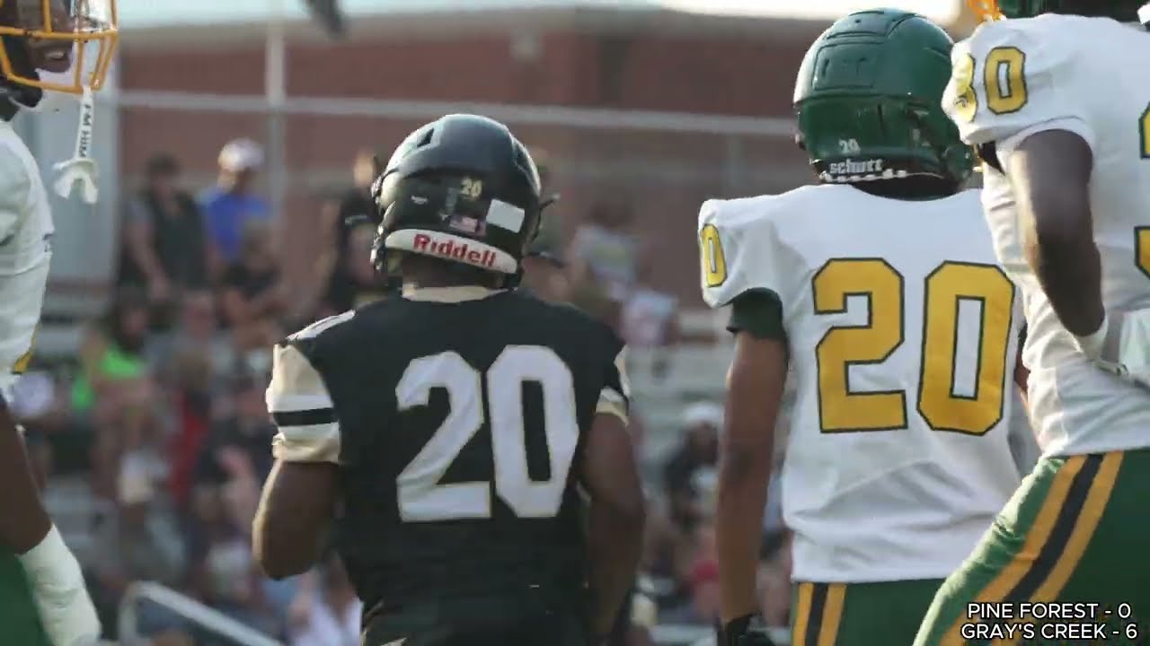 PINE FOREST vs GRAY'S CREEK HIGHSCHOOL FOOTBALL GAME 