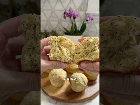 High-Protein Lemon Poppy Seed Muffins