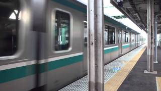 【FHD】常磐線E501系k704編成 いわき行 湯本到着