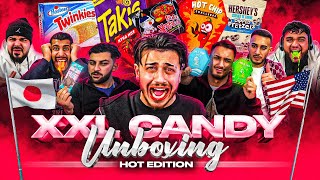 EMRE & KENAN WEINEN WEGEN SCHARFE NUDELN 🥵 XXL Süßigkeiten Unboxing 🇯🇵