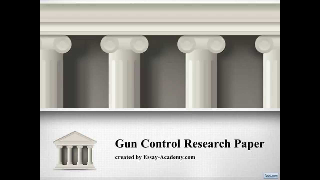 gun control research paper