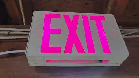 3 Facts on my Yorklite Exit Sign with Battery Backup