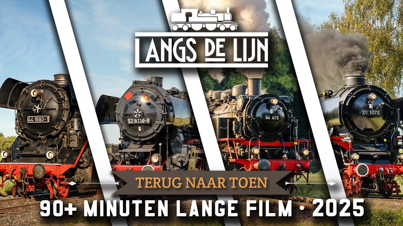 𝐋𝐚𝐧𝐠𝐬 𝐝𝐞 𝐋𝐢𝐣𝐧 | TERUG NAAR TOEN 2025 | 90+ Min. Lange Film | Veluwsche Stoomtrein Mij. [HD]