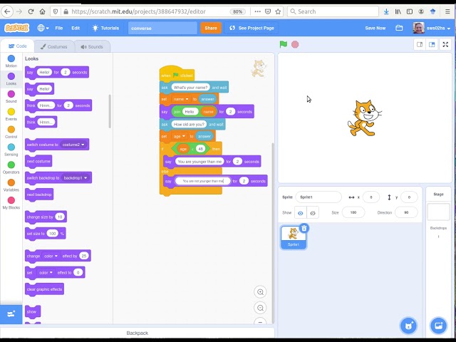 Can kids chat on Scratch?