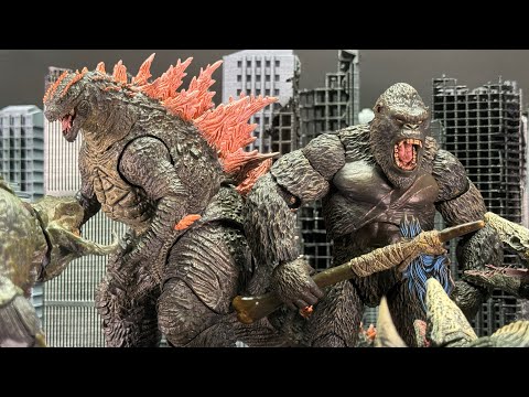 Godzilla Evolved vs Kong | Part 1 | EPIC STOP MOTION BATTLE!