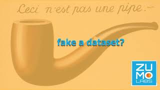 Faking an Image Dataset: Synthetic Data. The Treachery of Images. ZUMOLABS. #datascience