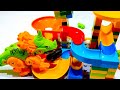 Satisfying Building Block Coaster Marbles Run Race ASMR -  Best marble run NEW asmr 2025