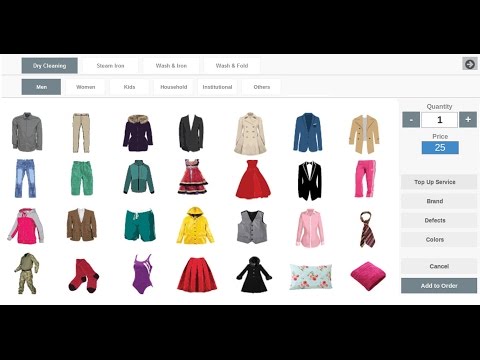Quick Dry Cleaning Software Introduction and Demonstration 2017