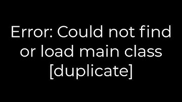 Java :Error: Could not find or load main class [duplicate](5solution)