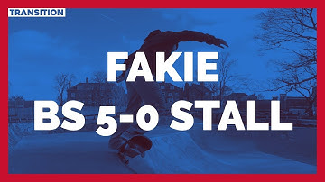 How to fakie bs 5-0 stall | Intermediate skateboard trick