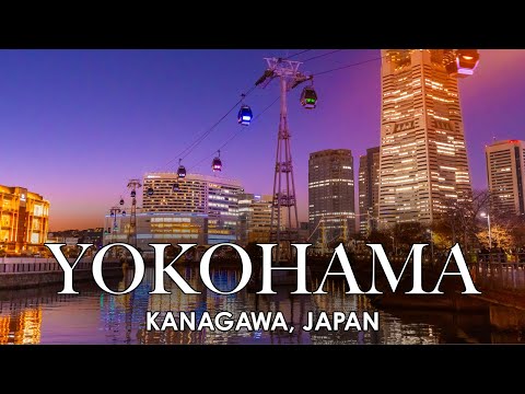 Yokohama Christmas Lights & Air Cabin Ride 2023 | Kanagawa, Japan 🇯🇵 | 4K Walking Tour City Ambience