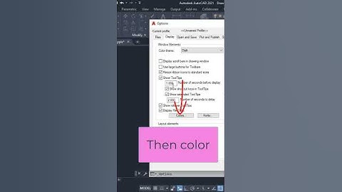 How to Change autocad screen color from black to white #shorts