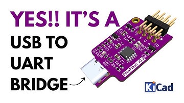 USB to UART converter with CH340K | KiCAD 9.0 | Ampnics