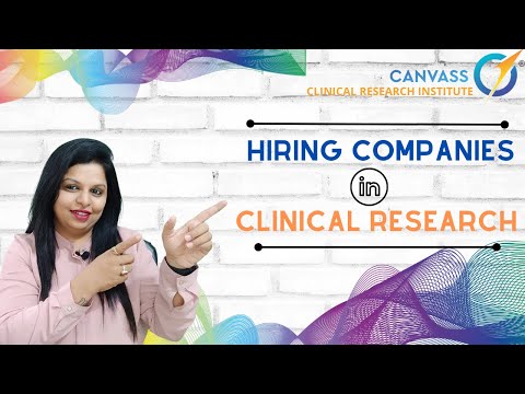 Clinical Research companies where students can get job opportunities