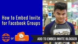 How to Embed Invite For Facebook Groups