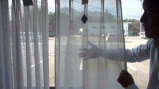 長野県　伊那市ミラーレースカーテン（遮熱レースカーテン）の性能