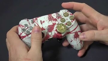 "Blood Splatter ULTIMATE" PS4 Custom Modded Controller by Gimika.com