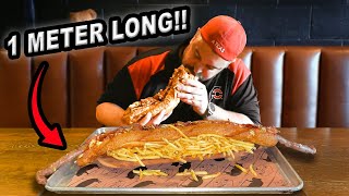 Can Anyone Beat Wilson BBQ's Undefeated Meter Long Hot Dog Challenge in Wellington, New Zealand??