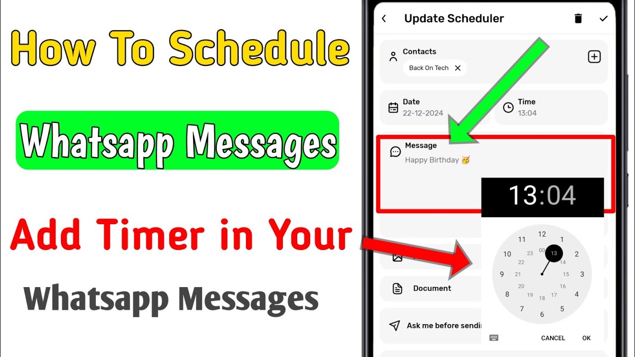 How to Schedule a Message in WhatsApp | WhatsApp Trick 2025 - YouTube