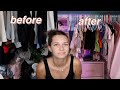 EXTREME CLOSET CLEAN OUT + entire room make over