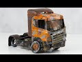 Truck Restoration Scania Restore and repair abandoned model truck without semi-trailer