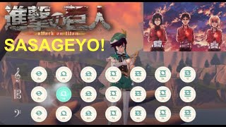 SASAGEYO! Attack on titan Season 2 OP on genshin impact (simple version)