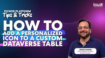 How to Add a Personalized Icon to a Custom Dataverse Table | BI4ALL