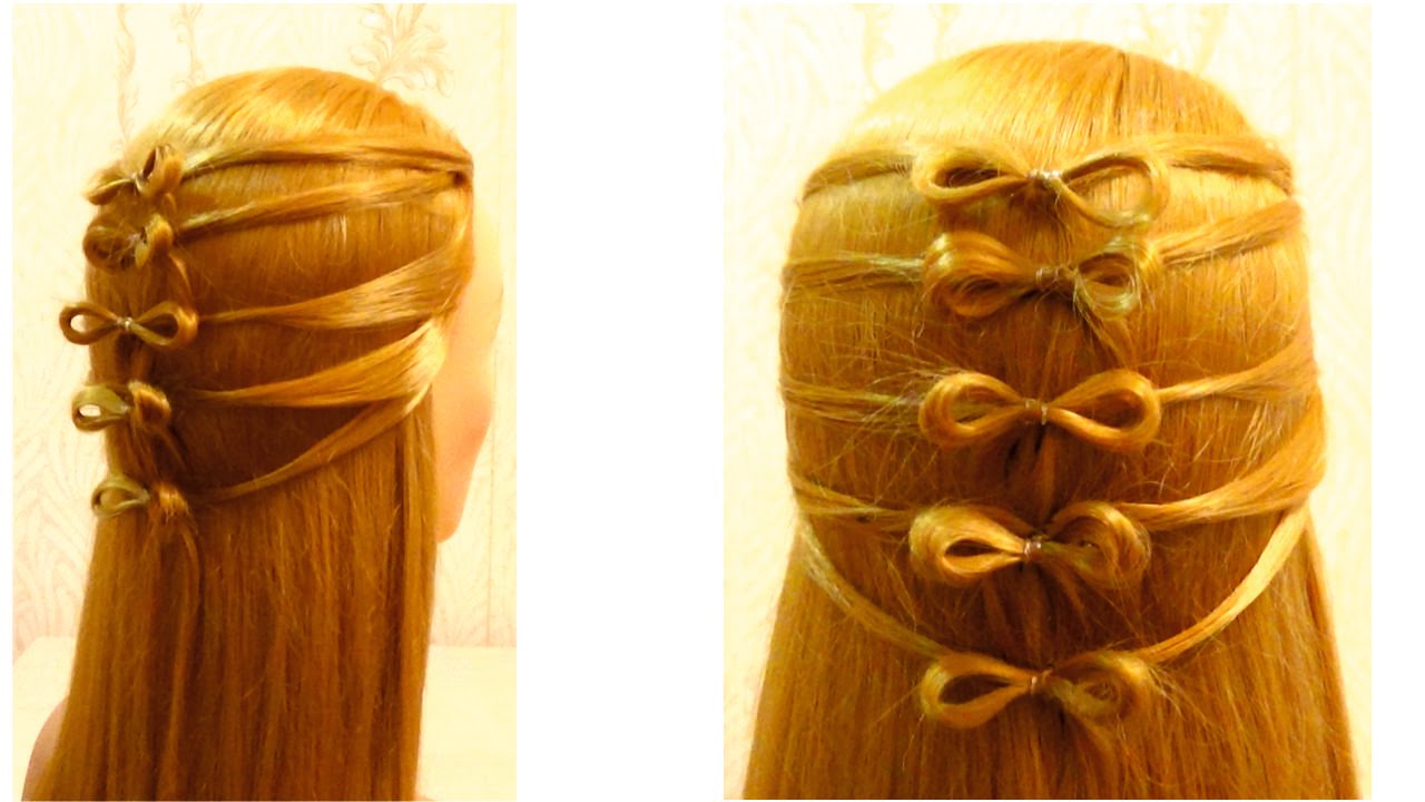 Prostaya Pricheska V Shkolu Na Dlinnye Volosy Easy Girls Hairstyle Youtube