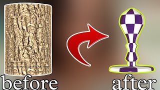 Wood Turning 3D DIY Satisfying Full ASMR Video #woodturning3d #woodturning #woodcarving #woodworking screenshot 5