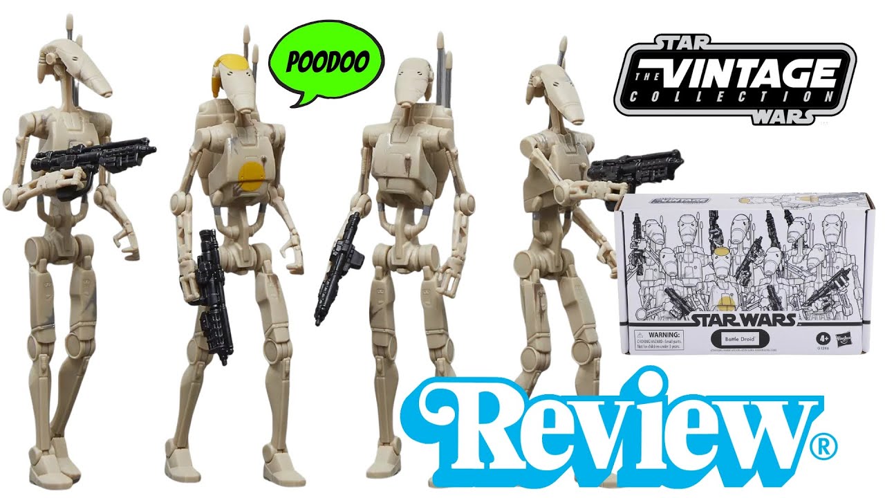 Star Wars The Vintage Collection Battle Droid Army Builder 4 Pack