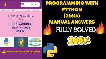 22616 Programming With Python PWP Manual answers | Programming With Python PWP  solved manual