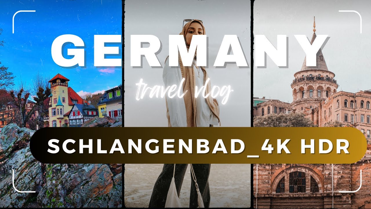 Germany Walking Tour |Schlangenbad, Germany Driving Tour | 4K 60fps 🇩🇪