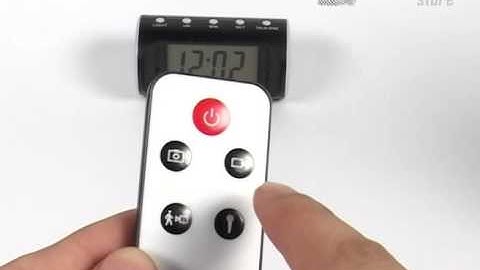 Modern alarm clock with a spy camera DCR-231 - home safety