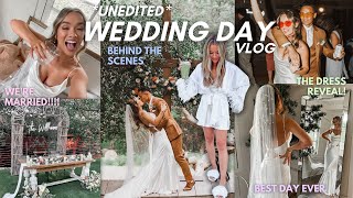 OUR WEDDING DAY VLOG (raw \& unedited behind the scenes of the best day ever!)