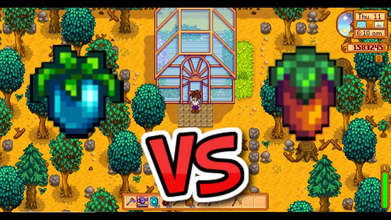 BEST GREENHOUSE CROP: Ancient Fruit vs Sweet Gem Berry - Stardew Valley ...