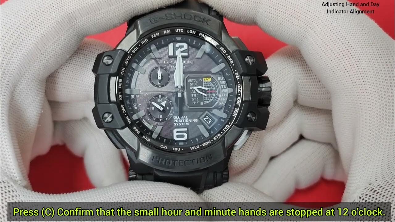 Casio GShock GPW1000 Module 5410 Hands home position adjustment