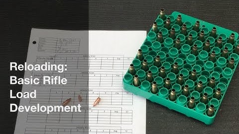 Reloading: Basic Rifle Load Development .223 / 5.56