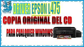 DRIVER CD 0RIGINAL EPSON L475 by BUsCaDiToS - YouTube