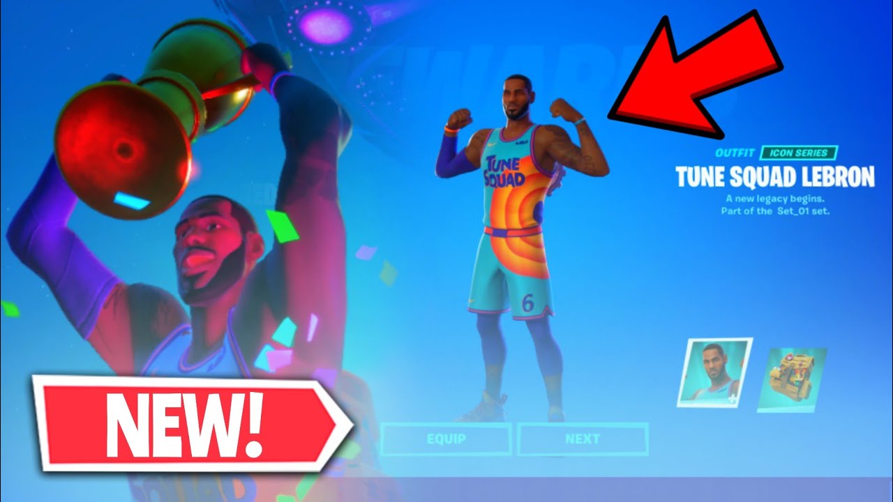 TOON SQUAD LEBRON skin showcase in-game! (gameplay)