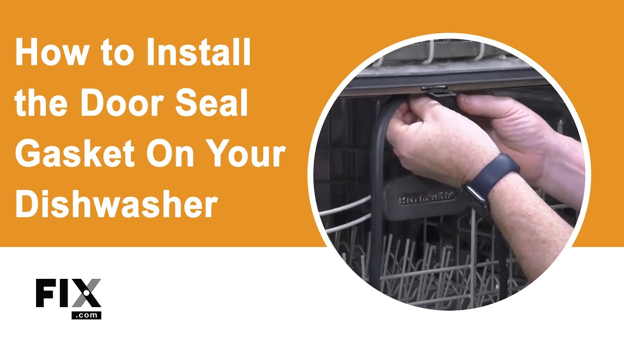 DISHWASHER REPAIR: How to Install the Door Seal Gasket on Your ...
