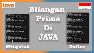 Program Mengecek Bilangan Prima menggunakan JAVA