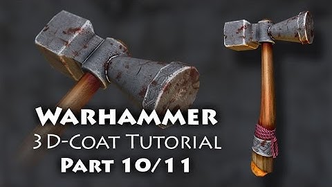 Part 10 (English) - How to create a 3D model for video games - Topic: Fantasy weapon