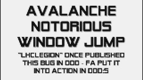 Day of Defeat Source bug Avalanche window jump