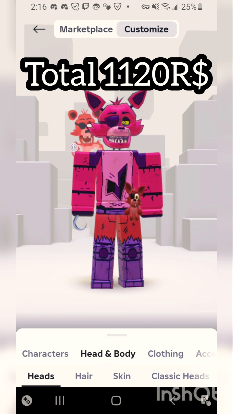 Roblox Retro Foxy Cosplay Show Off And How To Make Roblox Fnaf Foxy Oardefault 