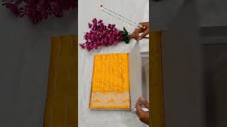 🧡 Yellow Colour Banarasi Mashru Katan Silk Saree #mashrusilk #indianhandlooms #silksaree #softsarees