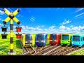 【踏切アニメ】あぶない電車 4 TRAIN THOMAS🚦 Fumikiri 3D Railroad Crossing Animation Kereta Api Kartun #123